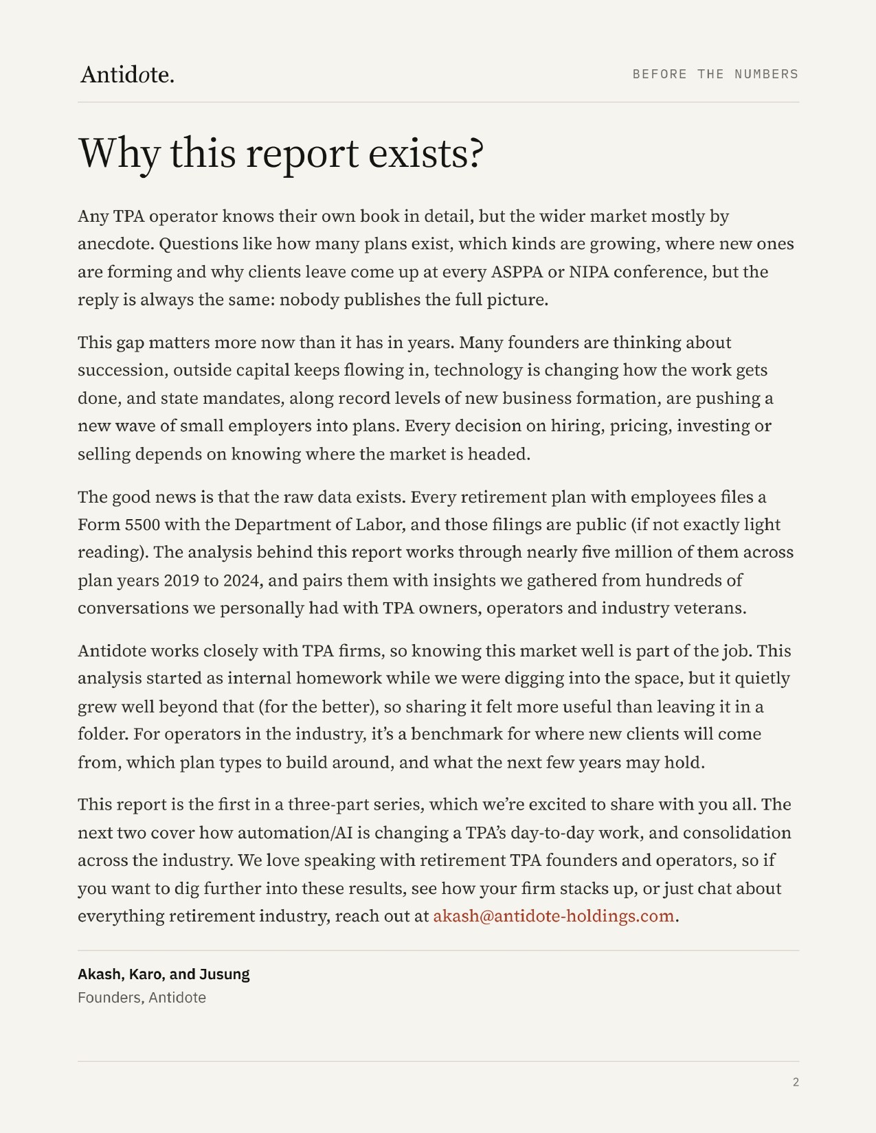 TPA Market Report, page 2 of 10